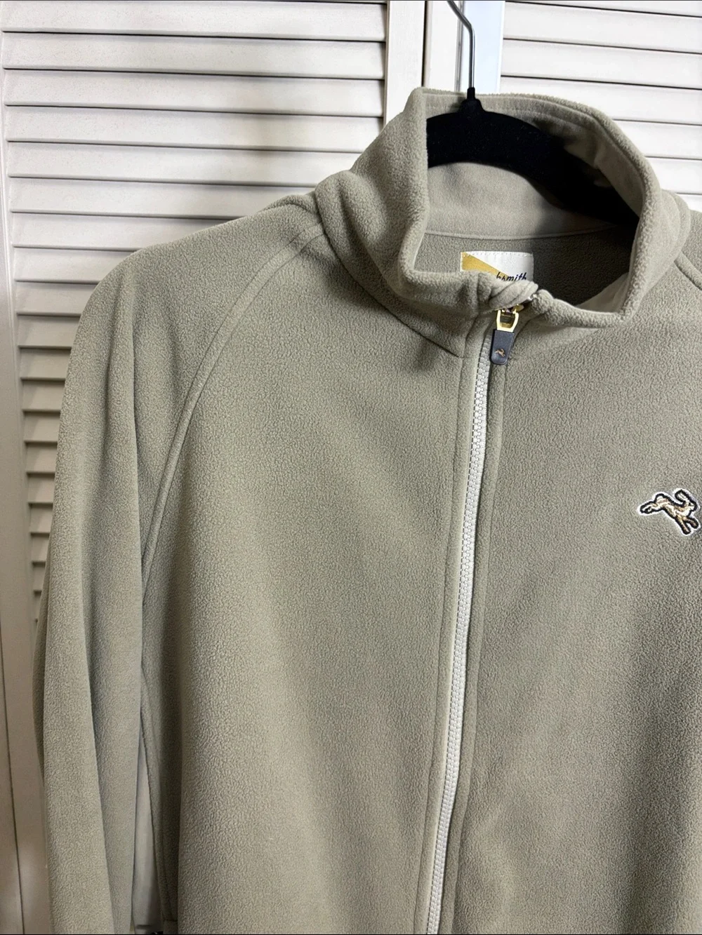 Tracksmith Men's Franklin Fleece Full Zip Athletic Running Jacket Medium